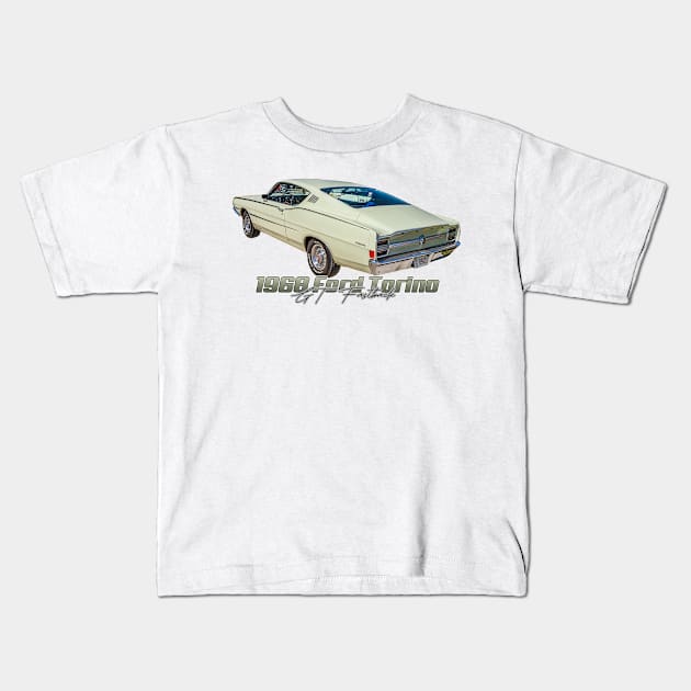 1968 Ford Torino GT Fastback Kids T-Shirt by Gestalt Imagery